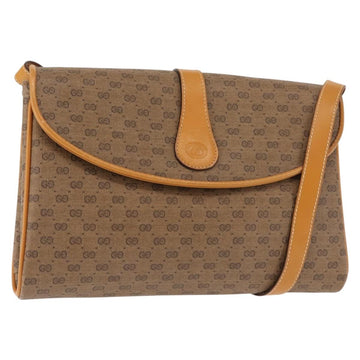 GUCCI Micro GG Supreme Shoulder Bag PVC Beige Gold 004 261 1923 Auth ep10957