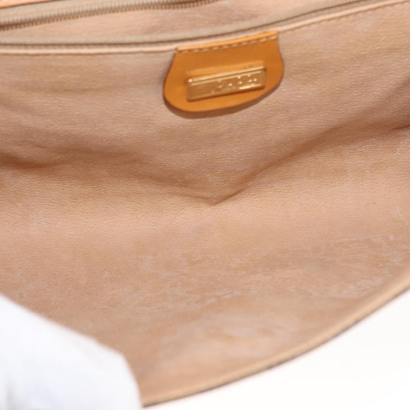 GUCCI Micro GG Supreme Shoulder Bag PVC Beige Gold 004 261 1923 Auth ep10957