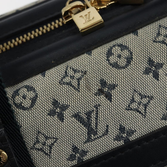 LOUIS VUITTON Monogram Mini Josephine PM Hand Bag Blue M92049 LV Auth ep10965