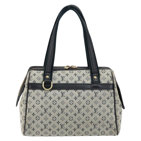 LOUIS VUITTON Monogram Mini Josephine PM Hand Bag Blue M92049 LV Auth ep10965