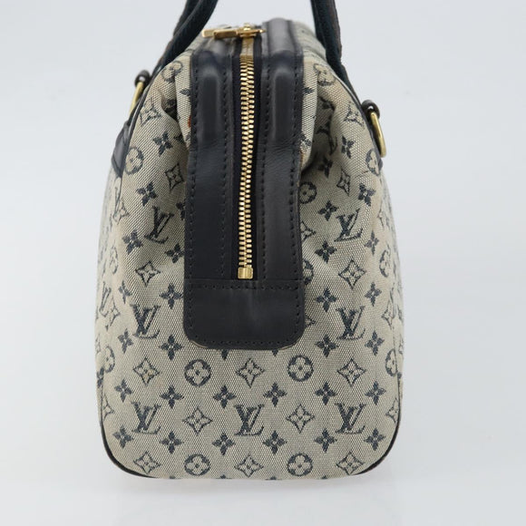 LOUIS VUITTON Monogram Mini Josephine PM Hand Bag Blue M92049 LV Auth ep10965