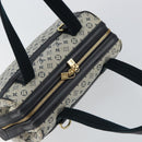 LOUIS VUITTON Monogram Mini Josephine PM Hand Bag Blue M92049 LV Auth ep10965-6