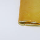LOUIS VUITTON Monogram Vernis Walker Wallet Lime Yellow M91074 LV Auth ep10966-14