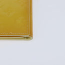 LOUIS VUITTON Monogram Vernis Walker Wallet Lime Yellow M91074 LV Auth ep10966-15