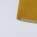 LOUIS VUITTON Monogram Vernis Walker Wallet Lime Yellow M91074 LV Auth ep10966-16