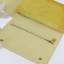 LOUIS VUITTON Monogram Vernis Walker Wallet Lime Yellow M91074 LV Auth ep10966-18