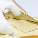 LOUIS VUITTON Monogram Vernis Walker Wallet Lime Yellow M91074 LV Auth ep10966-11