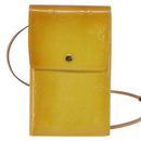 LOUIS VUITTON Monogram Vernis Walker Wallet Lime Yellow M91074 LV Auth ep10966-13