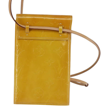 LOUIS VUITTON Monogram Vernis Walker Wallet Lime Yellow M91074 LV Auth ep10966 - 0