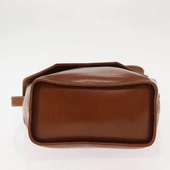 GUCCI Shoulder Bag Leather Brown Auth ep10968