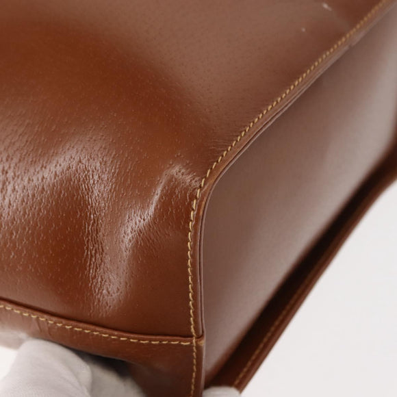 GUCCI Shoulder Bag Leather Brown Auth ep10968