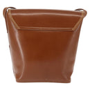 GUCCI Shoulder Bag Leather Brown Auth ep10968-2