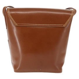 GUCCI Shoulder Bag Leather Brown Auth ep10968 - 0