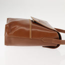 GUCCI Shoulder Bag Leather Brown Auth ep10968-4