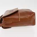 GUCCI Shoulder Bag Leather Brown Auth ep10968-5