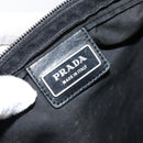 PRADA Shoulder Bag Nylon Black Silver Auth ep10975-19