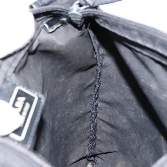 PRADA Shoulder Bag Nylon Black Silver Auth ep10975