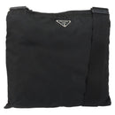 PRADA Shoulder Bag Nylon Black Silver Auth ep10975-1