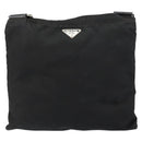 PRADA Shoulder Bag Nylon Black Silver Auth ep10975-13