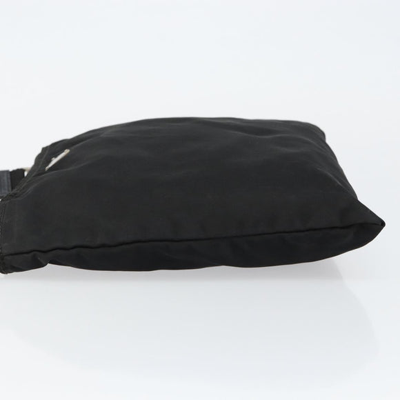 PRADA Shoulder Bag Nylon Black Silver Auth ep10975