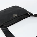 PRADA Shoulder Bag Nylon Black Silver Auth ep10975-6