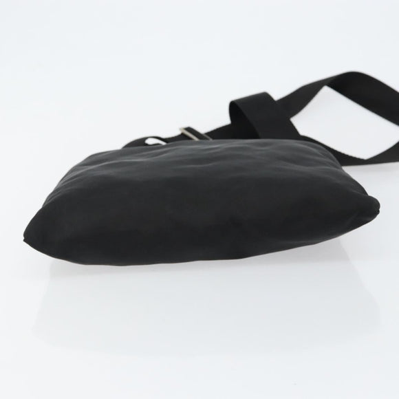 PRADA Shoulder Bag Nylon Black Silver Auth ep10975