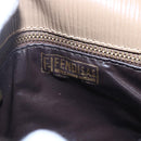 FENDI Zucchino Canvas Shoulder Bag Coated Canvas Beige Auth ep10976-10