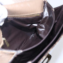 FENDI Zucchino Canvas Shoulder Bag Coated Canvas Beige Auth ep10976-17