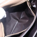 FENDI Zucchino Canvas Shoulder Bag Coated Canvas Beige Auth ep10976-12