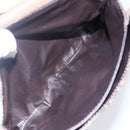 FENDI Zucchino Canvas Shoulder Bag Coated Canvas Beige Auth ep10976-19