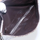 FENDI Zucchino Canvas Shoulder Bag Coated Canvas Beige Auth ep10976-20