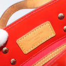 LOUIS VUITTON Monogram Vernis Reade PM Hand Bag Red Rouge M91088 LV Auth ep10979-17