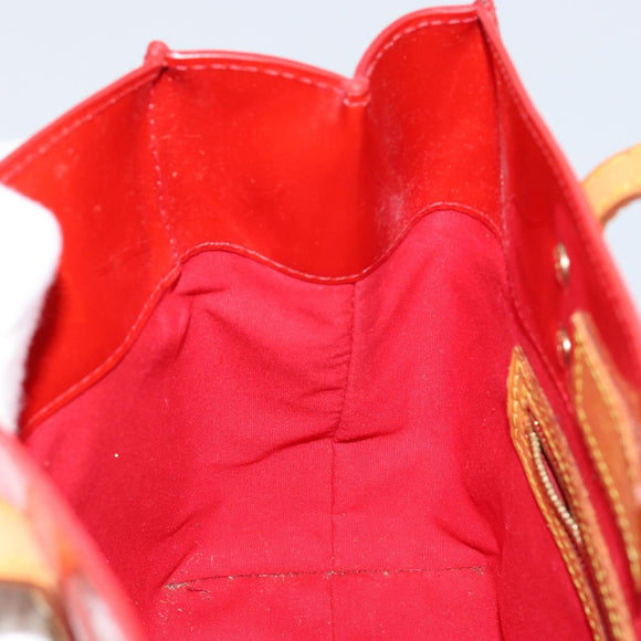 LOUIS VUITTON Monogram Vernis Reade PM Hand Bag Red Rouge M91088 LV Auth ep10979
