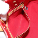 LOUIS VUITTON Monogram Vernis Reade PM Hand Bag Red Rouge M91088 LV Auth ep10979-20