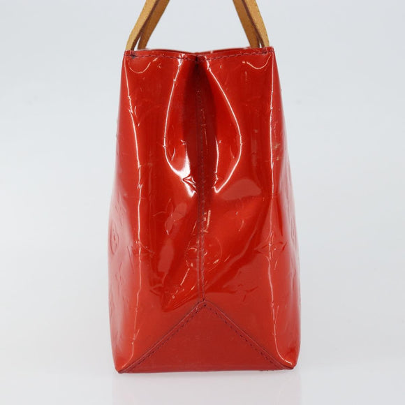 LOUIS VUITTON Monogram Vernis Reade PM Hand Bag Red Rouge M91088 LV Auth ep10979