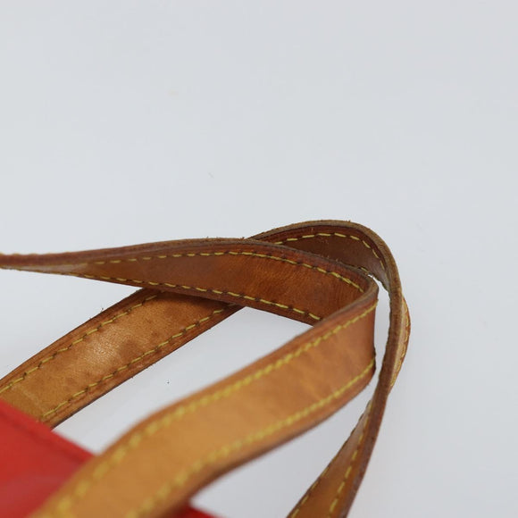 LOUIS VUITTON Monogram Vernis Reade PM Hand Bag Red Rouge M91088 LV Auth ep10979