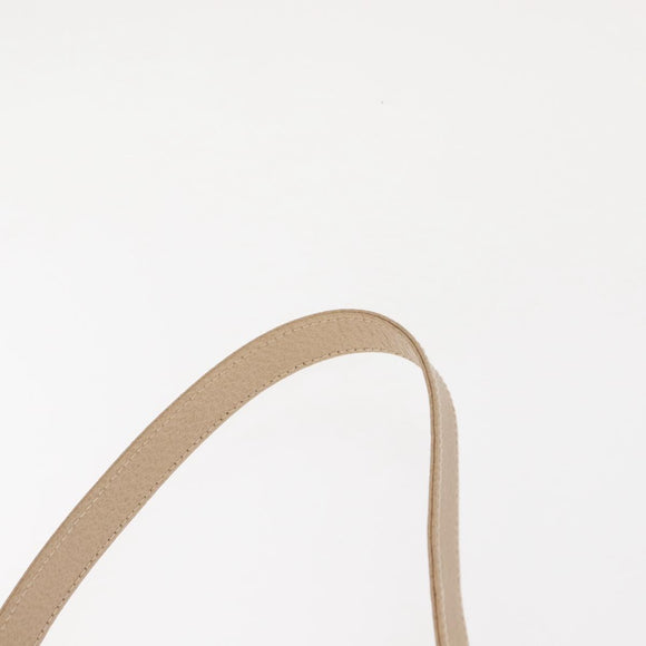 GUCCI Bamboo Hand Bag Leather 2way Beige Gold 000 781 0175 Auth ep10980