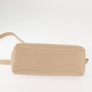 GUCCI Bamboo Hand Bag Leather 2way Beige Gold 000 781 0175 Auth ep10980-5