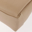 GUCCI Bamboo Hand Bag Leather 2way Beige Gold 000 781 0175 Auth ep10980-17