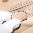 GUCCI Bamboo Hand Bag Leather 2way Beige Gold 000 781 0175 Auth ep10980-12