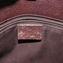 GUCCI GG Canvas Shoulder Bag Beige Silver 120841 Auth ep10981-16