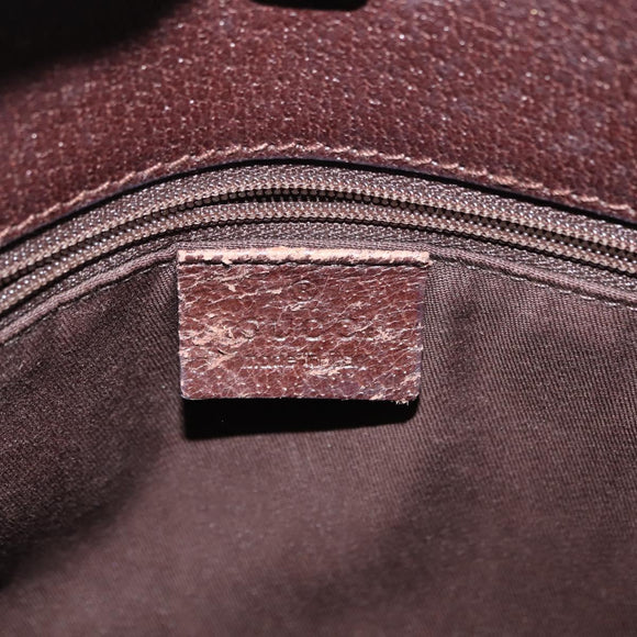 GUCCI GG Canvas Shoulder Bag Beige Silver 120841 Auth ep10981