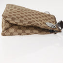 GUCCI GG Canvas Shoulder Bag Beige Silver 120841 Auth ep10981-5