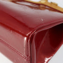 LOUIS VUITTON Monogram Vernis Roxbury Drive Bag 2way Red M91987 LV Auth ep10983-15