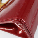 LOUIS VUITTON Monogram Vernis Roxbury Drive Bag 2way Red M91987 LV Auth ep10983-16