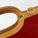 LOUIS VUITTON Monogram Vernis Roxbury Drive Bag 2way Red M91987 LV Auth ep10983-17