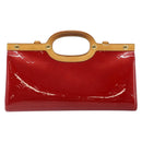 LOUIS VUITTON Monogram Vernis Roxbury Drive Bag 2way Red M91987 LV Auth ep10983-13