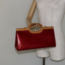 LOUIS VUITTON Monogram Vernis Roxbury Drive Bag 2way Red M91987 LV Auth ep10983-22