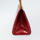 LOUIS VUITTON Monogram Vernis Roxbury Drive Bag 2way Red M91987 LV Auth ep10983-3