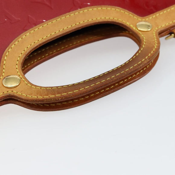 LOUIS VUITTON Monogram Vernis Roxbury Drive Bag 2way Red M91987 LV Auth ep10983